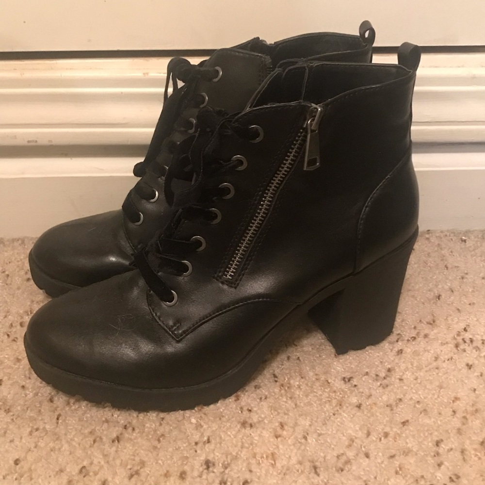 High heeled booties